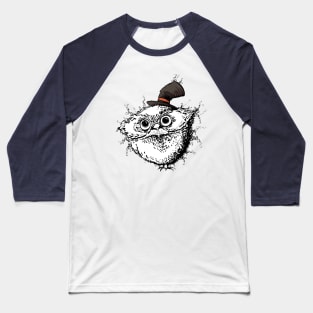 A Cute Fuzzy Owl with an Adorable Little Hat Baseball T-Shirt